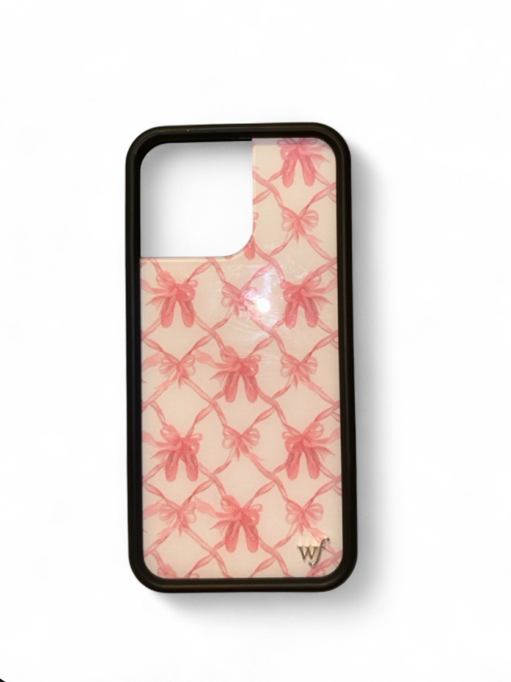 Wildflowers Pink Marble Phone Case with Black Bumper
